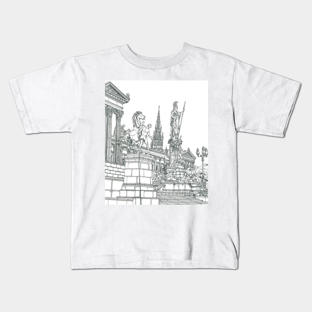 vienna Kids T-Shirt by valery in the gallery